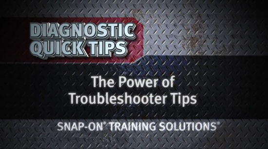 Picture of The Power of Troubleshooter Tips Diagnostic Quick Tips Snap-on Training